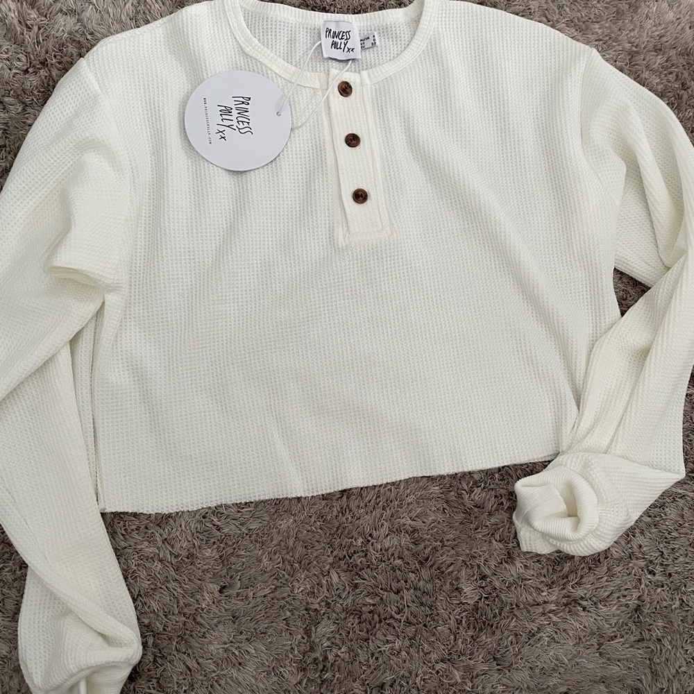 Princess Polly white top - Mia Jumper